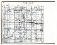 Wayne County Map, Iowa State Atlas 1930c